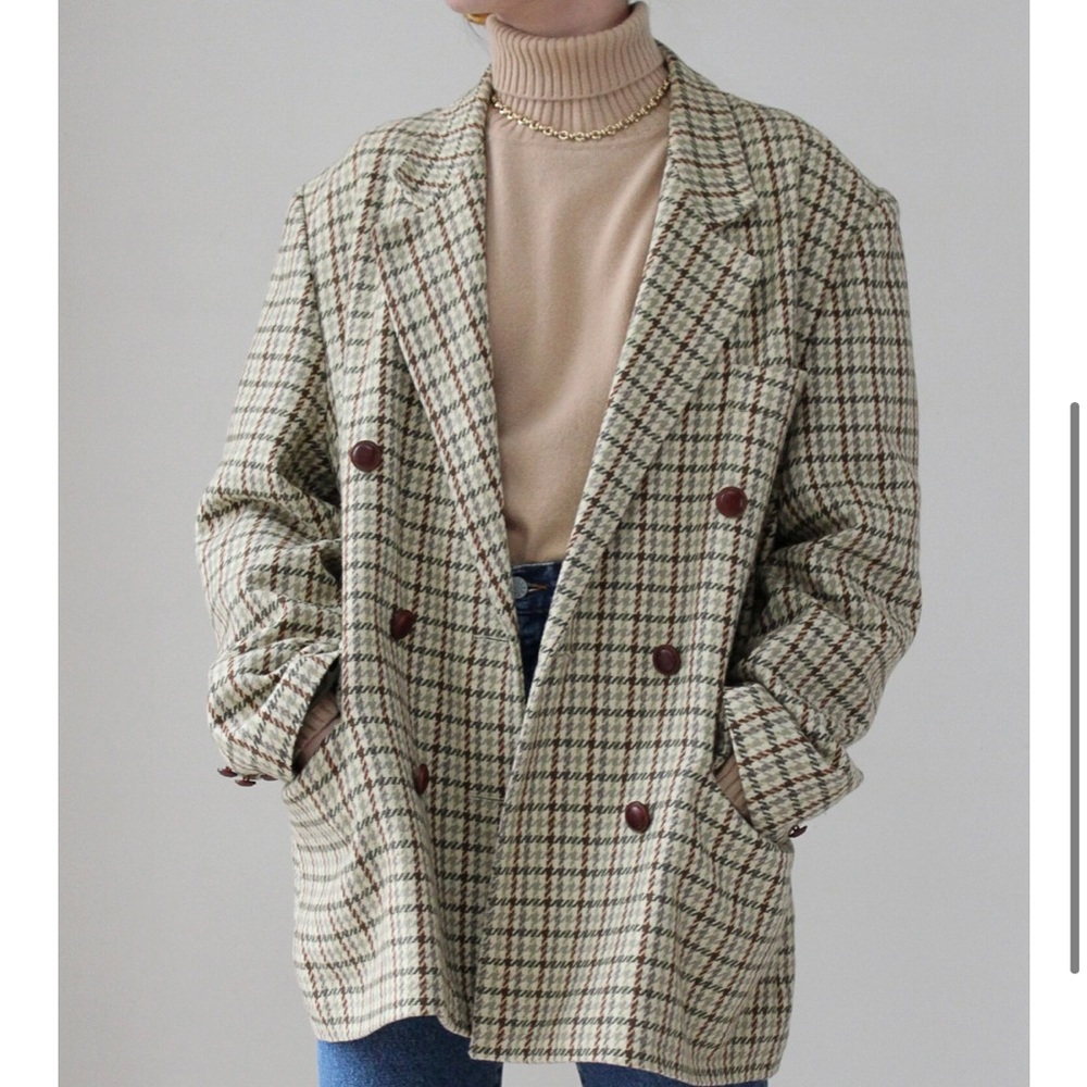 BONSERGENT STUDIO Green Tones Check Jacket
